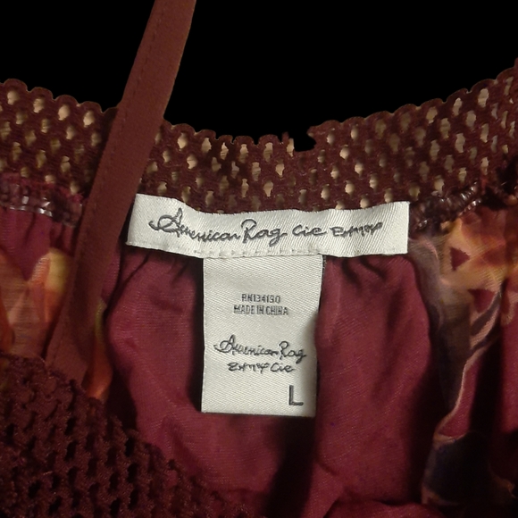 American Rag Purple Floral Velour Blouse - Picture 4 of 4